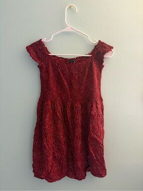 Brandy Melville off the shoulder red floral dress